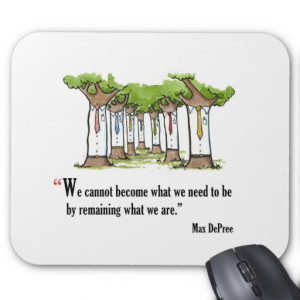 Motivational exam quote by Max DePree - Mousepads