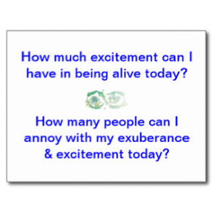 Questions for change - Excitement, exuberance Postcards