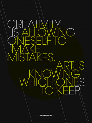 creativity is allowing oneself to make mistakes