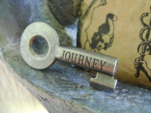 Key Journey Word Quote CHARM EMBELLISHMENT