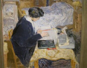 Many of Vuillard's figures are caught in repose, reading, writing at a ...