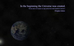 quotes douglas adams earth the hitchhikers guide to the galaxy 1680 ...