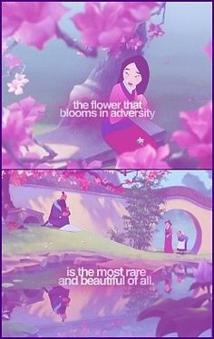The flower that blooms...