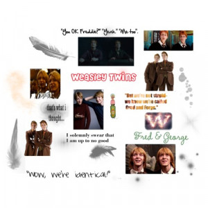 Fred and George Weasley - Polyvore