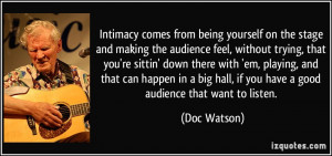 More Doc Watson Quotes