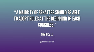 majority of senators should be able to adopt rules at the beginning ...