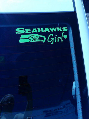 Seahawks girl decal