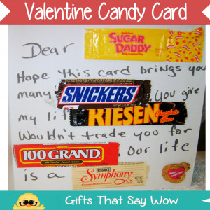 Valentines Candy Bar Sayings When i look at this candy card