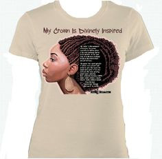 Divine Spirals African American T Shirt Design featuring Natural Hair ...