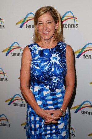 Chris Evert Former tennis player Chris Evert arrives at the Legends