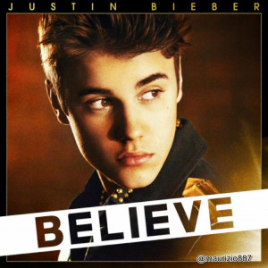 Justin Bieber Believe album cover (deluxe edition)