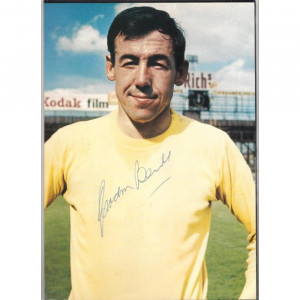 World Cup Autographed picture of Gordon Banks the Stoke City