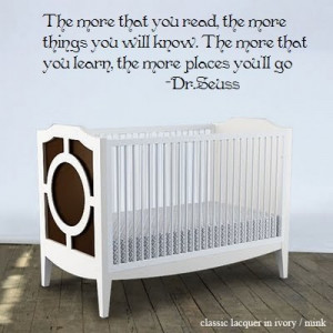 The more you read Dr Seuss quote(Penhurst) vinyl decal wall sayings ...