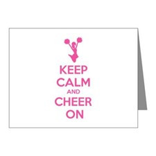 Keep calm and cheer on Note Cards (Pk of 20) for