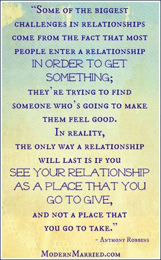 Anthony Robbins Relationship Quote. Click over to the blog to read ...