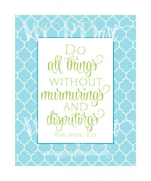 Do All Things without Murmurings KJV Scripture by WORDartbyKaren, $5 ...