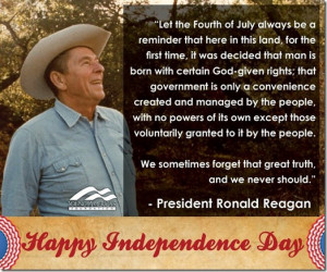Reagan Quote For Independence Day