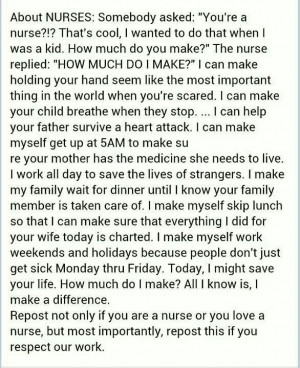Nurses are amazing.
