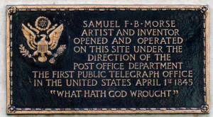 Morse Plaque in Washington, D.C.
