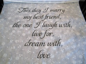 More examples of wedding quotes in use below…