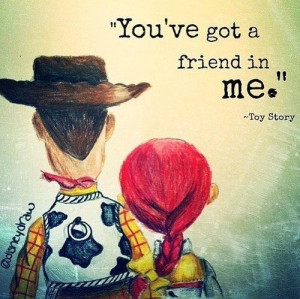 cowboy, cowgirl, disney, drawing, forever, friend, jessie, love, me ...