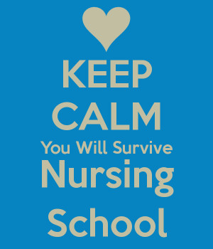 KEEP CALM You Will Survive Nursing School