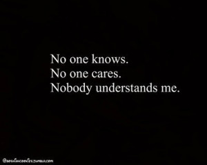 No One Cares About Me Quotes Tumblr