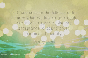 November's Grief Project - Attitude of Gratitude