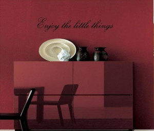 ... Little Things Vinyl Wall Quotes Inspirational Sayings Home Art Decor