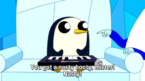 ... , lmfao, adventuretime, adventure time, adorable, cute, gunther