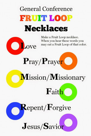 LDS) General Conference Fruit Loop Necklaces - Free printable with ...