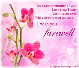 Farewell cards messages
