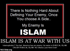 ... its name is radical islam crush radical islam no sharia law here ever