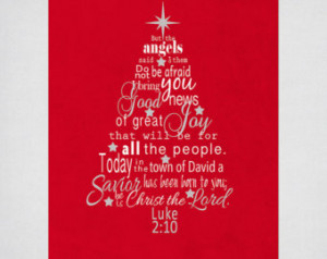 Christmas Bible Verses For Kids Christmas tree wall art with
