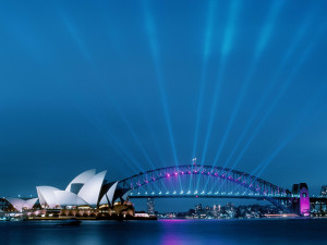 Sydney Opera House and Harbour Bridge, Sydney, Australia