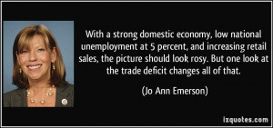 With a strong domestic economy, low national unemployment at 5 percent ...
