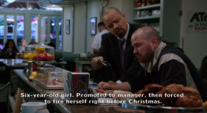 were real quotes from the show, I wouldn’t think twice about it. SVU ...