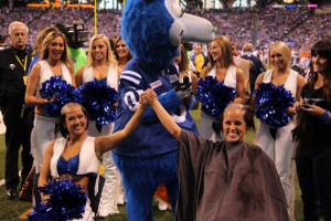 Two Colts Cheerleaders Got Their Heads Shaved as a Reward for Raising ...