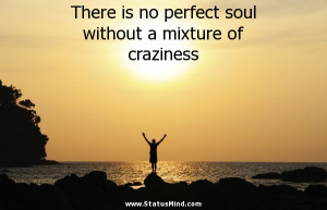 ... soul without a mixture of craziness - Cool Quotes - StatusMind.com