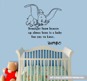 Dumbo Wall Quote Decal Sticker by DesignerWallz on Etsy, £12.99
