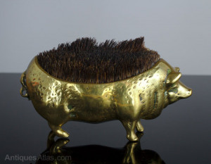 wonderful brass pig pen wipe, that dates around the 1890s. The pig ...