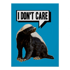 Funny Talking Honey Badger Print