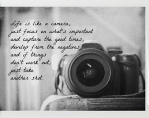 Photography notecard Camera quote c ard Photographer greeting letter ...