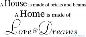 House Is Made Of Bricks and Beams