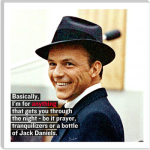 Frank Sinatra Quote Canvas Art Print