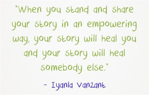 Stand and share your story.