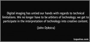 More John Dykstra Quotes