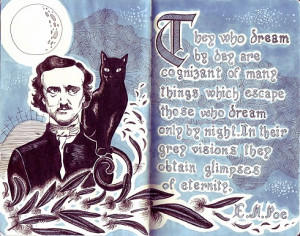 ajparker87:Edgar Allan Poe quote on Moleskine by Daniela BalloneHappy ...