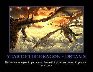 Challenge Quotes Inspirational Dragon With