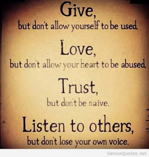 Give, Love Trust quote hd quote